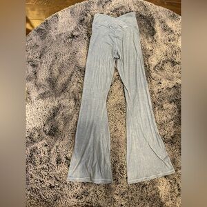 aerie OFFLINE Light Blue Flare Yoga Pants